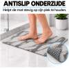 Antislipmat Douche Zacht & Waterdoorlatend - Douchemat Antislip Wit - 70 x 40 cm - Incl. spons