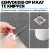 Antislipmat Douche Zacht & Waterdoorlatend - Douchemat Antislip Grijs - 70 x 40 cm - Incl. spons
