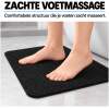 Antislipmat Douche Zacht & Waterdoorlatend - Douchemat Antislip Zwart - 70 x 40 cm - Incl. spons