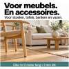 3x N'JOY LIFE Premium Vilt op Rol - 3 Rollen - 2m x 10cm / 2m x 5cm / 2m x 2,5cm - Anti Kras Meubelvilt Viltjes