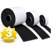 3x N'JOY LIFE Premium Vilt op Rol - 3 Rollen - 2m x 10cm / 2m x 5cm / 2m x 2,5cm - Anti Kras Meubelvilt Viltjes