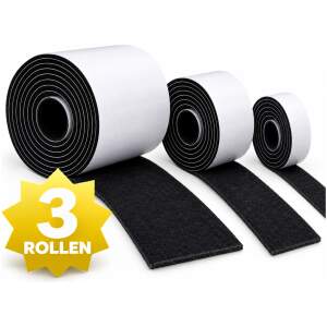 3x N'JOY LIFE Premium Vilt op Rol - 3 Rollen - 2m x 10cm / 2m x 5cm / 2m x 2,5cm - Anti Kras Meubelvilt Viltjes