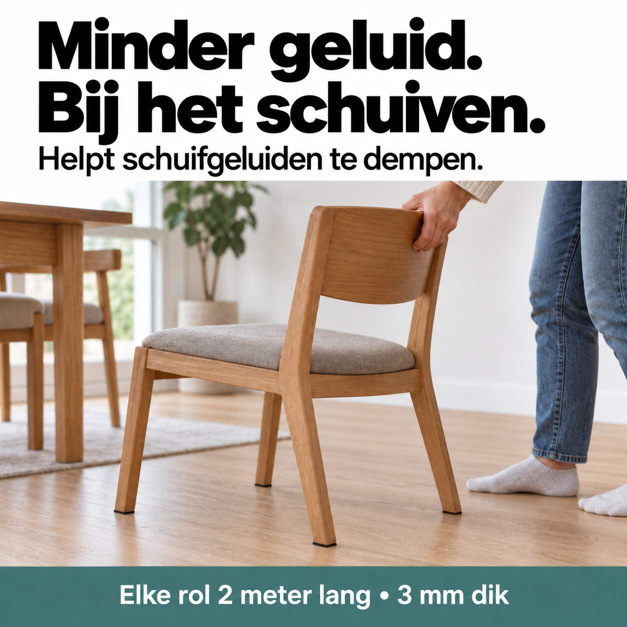 3x Premium Vilt op Rol - 3 Rollen - 2m x 10cm / 2m x 5cm / 2m x 2,5cm - Anti Kras Meubelvilt Viltjes