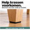 3x N'JOY LIFE Premium Vilt op Rol - 3 Rollen - 2m x 10cm / 2m x 5cm / 2m x 2,5cm - Anti Kras Meubelvilt Viltjes