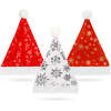 Kerstmuts van de Kerstman – fluweel – 29 x 40 cm – 3 soorten 1 Stuks [58721]