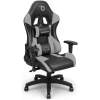 Gamingstoel - met hoofdsteun en lendensteun - grijs - 72 x 52 cm / 50 x 44 cm 1 Stuks [BMD1126GY]