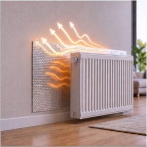 Warmtereflecterende folie - 60 x 120 x 0,25 cm 1 Stuks [11589B]