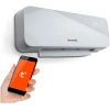 Slimme Elektrische Hangende Verwarming - Wandkachel 1000/2000W – Wifi & Tuya Smart App – Energiezuinige Verwarming met Thermostaat & Ventilator – Verwarmt tot 30 m² – Witte Wandverwarming met Bevestiging en Afstandsbediening