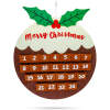 Kerstdecoratie – adventskalender – ornament – vilt – hangend – 50 x 50 cm 1 Stuks [59781]
