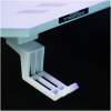 NL: Gaming bureau - 120 x 60 x 75 cm - RGB LED, USB, bekerhouder, hoofdtelefoonhouder, 5 mm glas - wit 1 Stuks [BMD1129WH]