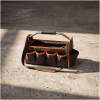 Polyester gereedschapstas met schouderriem - 42 x 21,5 x 26 cm - 1 + 10 vakken 1 Stuks [10231]