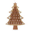 Kerstdecoratie – adventskalender – kerstboom - 85 x 60 cm 1 Stuks [59783]