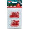 Kerstornamenthaakjes – spiraalvormig – rood – 40 stuks per verpakking 1 Stuks [58850A]